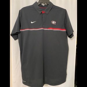 Georgia Bulldogs Nike Dri Fit Large Polo Shirt